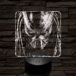 A predátor bosszúja 7 színű valósághű 3D led lámpa