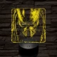A predátor bosszúja 7 színű valósághű 3D led lámpa