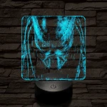 A predátor bosszúja 7 színű valósághű 3D led lámpa