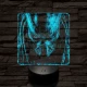 A predátor bosszúja 7 színű valósághű 3D led lámpa