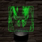 A predátor bosszúja 7 színű valósághű 3D led lámpa
