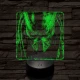 A predátor bosszúja 7 színű valósághű 3D led lámpa