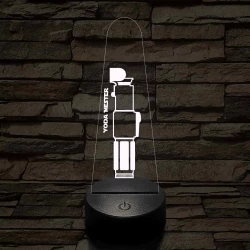 Yoda Mester fénykardja 7 színű 3D led lámpa