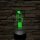 Yoda Mester fénykardja 7 színű 3D led lámpa