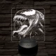 Venom vicsorog 7 színű valósághű 3D led lámpa