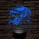 Venom vicsorog 7 színű valósághű 3D led lámpa