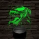 Venom vicsorog 7 színű valósághű 3D led lámpa