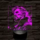 A mágus doktor 7 színű valósághű 3D led lámpa