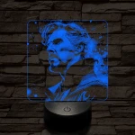 A mágus doktor 7 színű valósághű 3D led lámpa