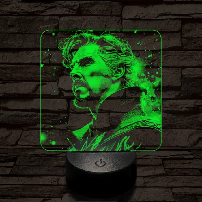 A mágus doktor 7 színű valósághű 3D led lámpa