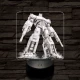 Optimus harcra kész 7 színű valósághű 3D led lámpa