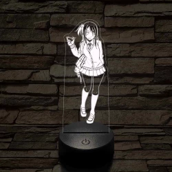 Anime sulis lány 7 színű 3D led lámpa
