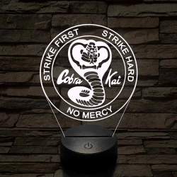 Cobra Kai 7 színű 3D led lámpa