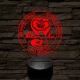 Cobra Kai 7 színű 3D led lámpa