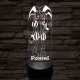 A Csodálatos Digitális Cirkusz Pomni – 7 színű, színváltós 3D LED lámpa