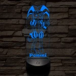 A Csodálatos Digitális Cirkusz Pomni – 7 színű, színváltós 3D LED lámpa
