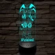 A Csodálatos Digitális Cirkusz Pomni – 7 színű, színváltós 3D LED lámpa