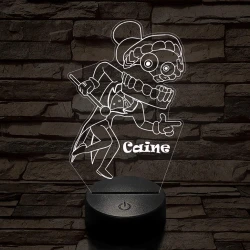 A Csodálatos Digitális Cirkusz Caine – 7 színű, színváltós 3D LED lámpa