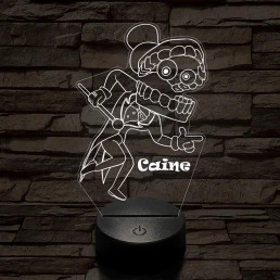 A Csodálatos Digitális Cirkusz Caine – 7 színű, színváltós 3D LED lámpa