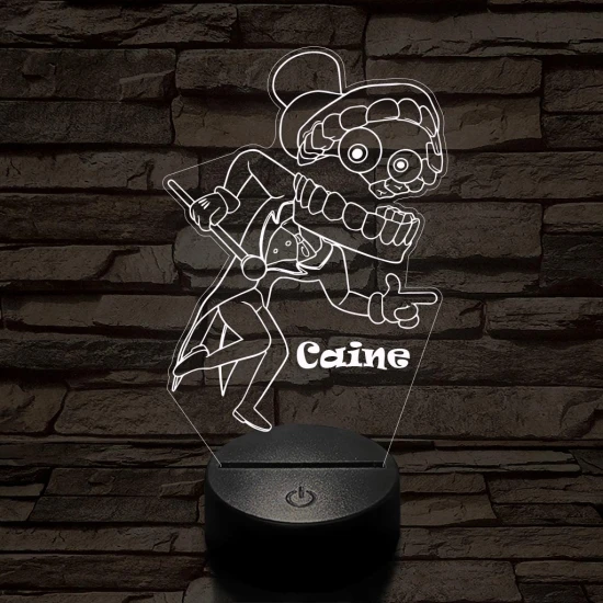 A Csodálatos Digitális Cirkusz Caine – 7 színű, színváltós 3D LED lámpa