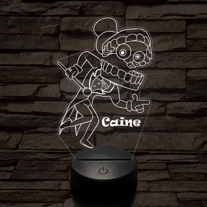 A Csodálatos Digitális Cirkusz Caine – 7 színű, színváltós 3D LED lámpa
