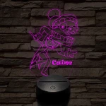 A Csodálatos Digitális Cirkusz Caine – 7 színű, színváltós 3D LED lámpa