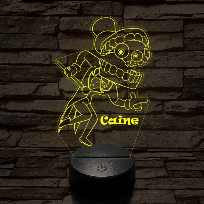 A Csodálatos Digitális Cirkusz Caine – 7 színű, színváltós 3D LED lámpa