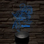 A Csodálatos Digitális Cirkusz Caine – 7 színű, színváltós 3D LED lámpa