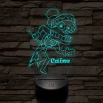 A Csodálatos Digitális Cirkusz Caine – 7 színű, színváltós 3D LED lámpa