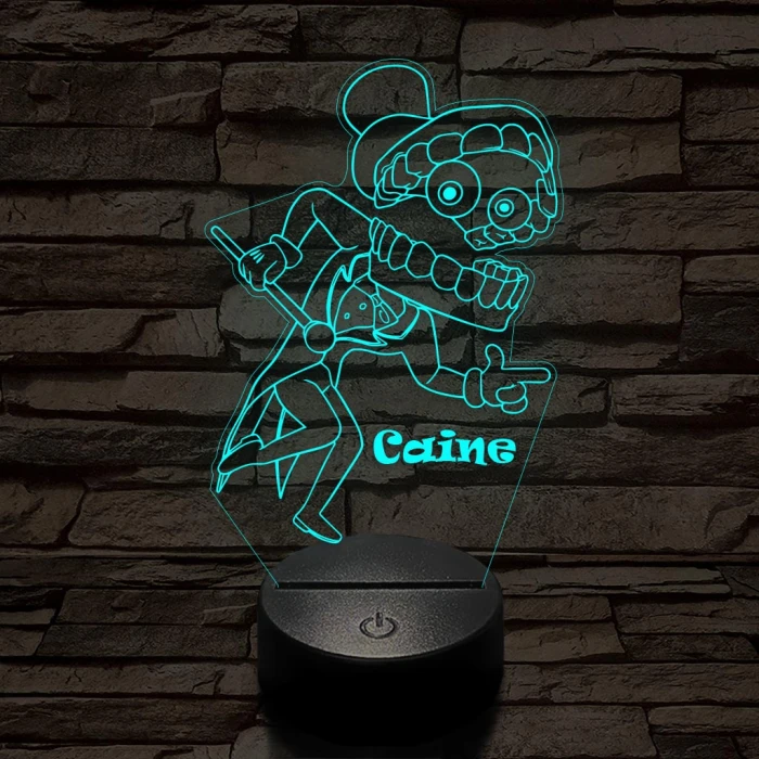 A Csodálatos Digitális Cirkusz Caine – 7 színű, színváltós 3D LED lámpa