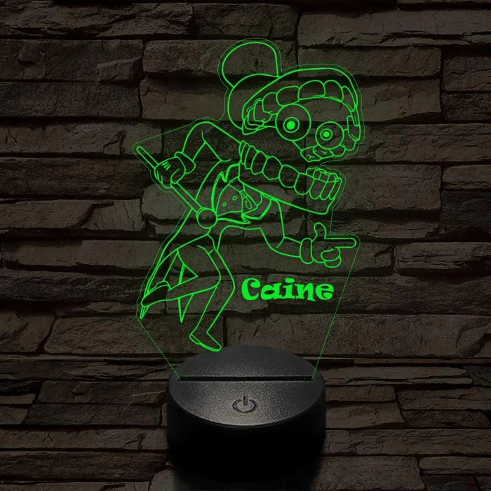 A Csodálatos Digitális Cirkusz Caine – 7 színű, színváltós 3D LED lámpa