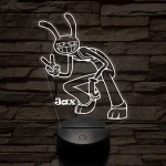 A Csodálatos Digitális Cirkusz Jax – 7 színű, színváltós 3D LED lámpa