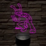 A Csodálatos Digitális Cirkusz Jax – 7 színű, színváltós 3D LED lámpa