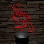 A Csodálatos Digitális Cirkusz Jax – 7 színű, színváltós 3D LED lámpa