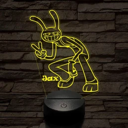 A Csodálatos Digitális Cirkusz Jax – 7 színű, színváltós 3D LED lámpa