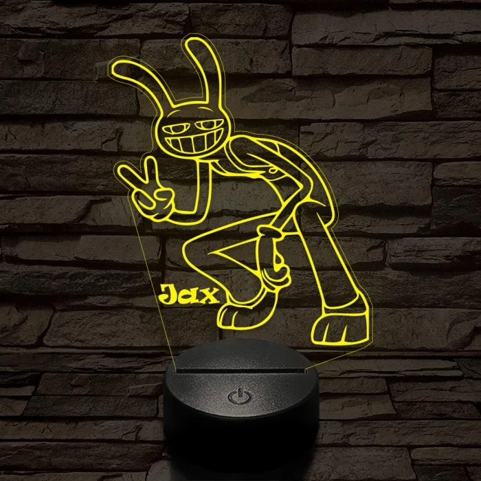 A Csodálatos Digitális Cirkusz Jax – 7 színű, színváltós 3D LED lámpa
