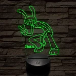 A Csodálatos Digitális Cirkusz Jax – 7 színű, színváltós 3D LED lámpa