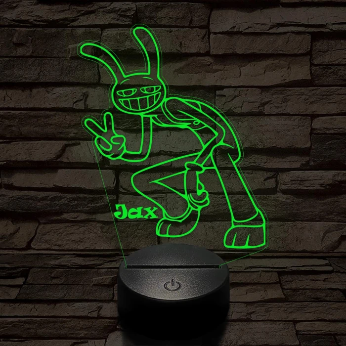 A Csodálatos Digitális Cirkusz Jax – 7 színű, színváltós 3D LED lámpa