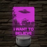 I want to believe 7 színű 3D led lámpa