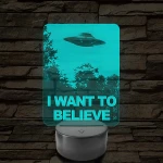 I want to believe 7 színű 3D led lámpa