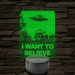 I want to believe 7 színű 3D led lámpa