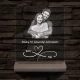 Fatalpas örökké házasok fotógravírozás 7 színű 3D led lámpa