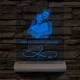 Fatalpas örökké házasok fotógravírozás 7 színű 3D led lámpa
