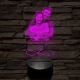 Örökké házasok egyedi fotógravírozás 7 színű 3D led lámpa