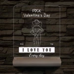 I Love You Every Day fatalppal 7 színű 3D led lámpa