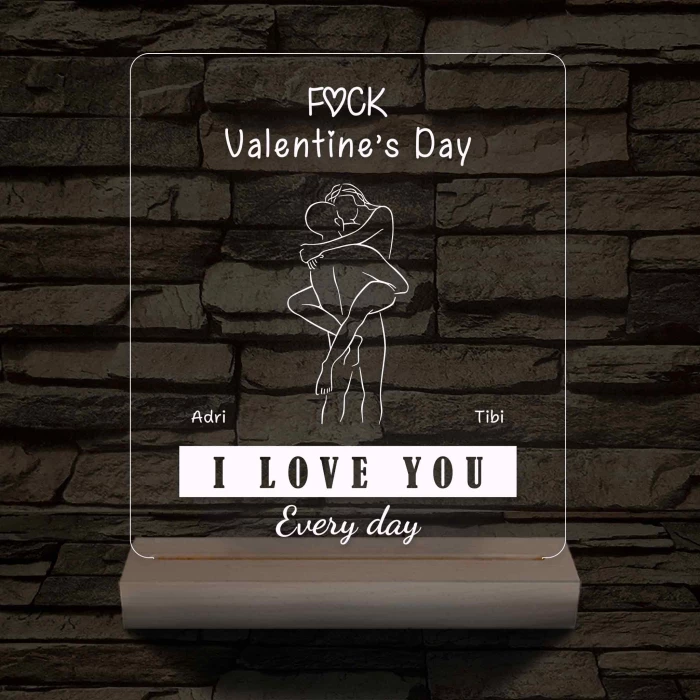 I Love You Every Day fatalppal 7 színű 3D led lámpa