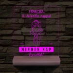 I Love You Every Day fatalppal 7 színű 3D led lámpa