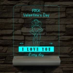 I Love You Every Day fatalppal 7 színű 3D led lámpa
