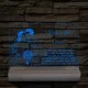 Elegáns Szülőköszöntő – 7 színű, színváltós 3D LED lámpa