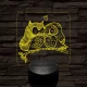 Bagoly pár 7 színű 3D led lámpa